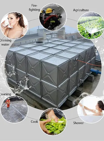 Hot-Dipped Galvanized Steel Water Tank – Durable, Corrosion-Resistant Water Storage Solution